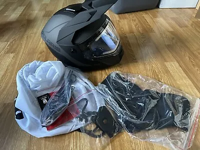 Polaris 509 Delta R4 Snowmobile Helmet DOT ECE Dual EPS Heated Black • $219