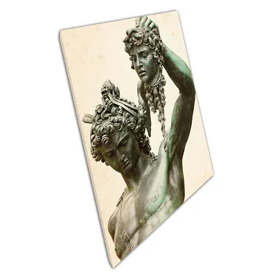 Perseus With The Head Of Medusa Statue Florence Italy Wall Art Print On Canvas • $17.29