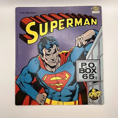 Power Records Superman P.o. Box 65  Children's 45 R.p.m. Record! Neal Adams! • $29.99