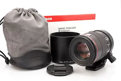 Canon EF 100mm F/2.8 L IS USM Macro + Tripod Mount + Hood  - Boxed • £529.99