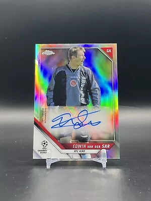 2021-22 Topps Chrome UEFA UCL Edwin Van Der Sar Chrome Auto AFC Ajax #CA-EV • $50