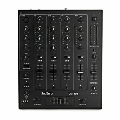 SubZero DM-400 4 Channel DJ Mixer With USB • £199.99