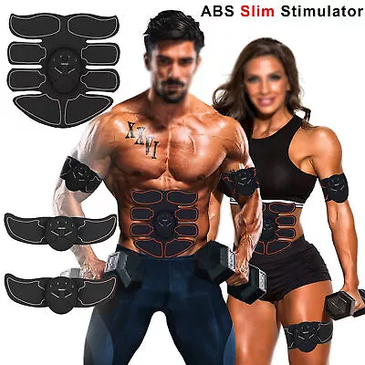 Electric EMS Muscle Toner Machine Toning Belt ABS Simulation Burner Belly Shaper • £8.75