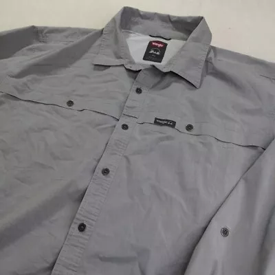 Wrangler Vented Outdoor Adventure Long Sleeve Shirt Men's Size 2XL Regular Fit • $9.99