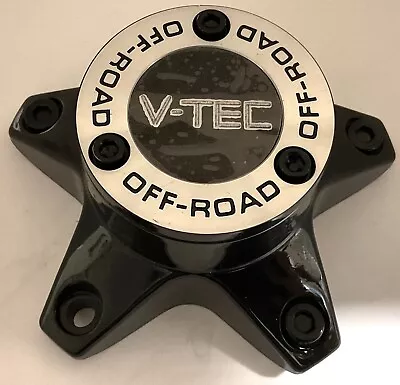 C394GB-65VT V-TEC Black & Silver Wheel Center Cap  • $49.99