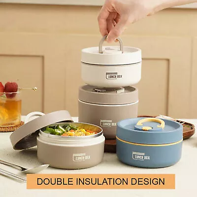 $16.14 • Buy Lunch Box Thermos Food Flask Stainless Steel Insulated Food Soup Jar Containers
