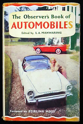 Observer’s Book Of Automobiles By L A Manwaring : Sixth Edition (HB) 1960 Warne • £4.20