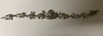Vintage Sterling Silver Noah's Ark Bracelet 925 NF • $25
