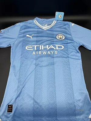 Manchester City Premier League Puma Jersey Men’s L #9 HAALAND • $60