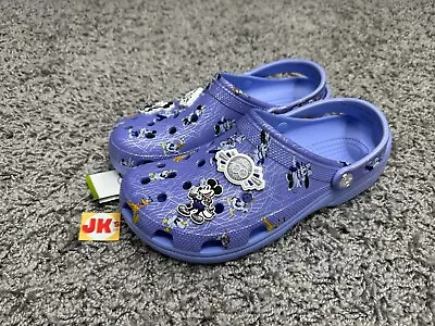 NEW Disney Crocs Mens 12 Purple 100th Anniversary Disney100 Clogs Mickey Mouse • $59.99