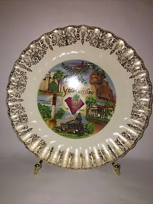 Vintage Collectible Souvenir South Carolina US State Plate 9-1/4 • $18.99