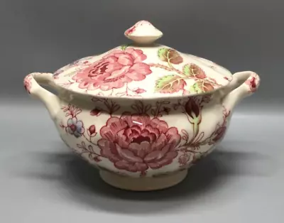 Johnson Brothers ROSE CHINTZ Sugar Bowl With Lid • $59.95