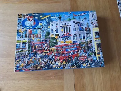 Mike Jupps   I Love  London 1000pc Jigsaw Puzzle Used But Completegreat Fun • £1.99