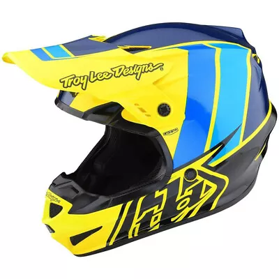 NEW Troy Lee Designs GP Nova FLO Yellow Kids Motocross Dirt Bike Helmet • $199