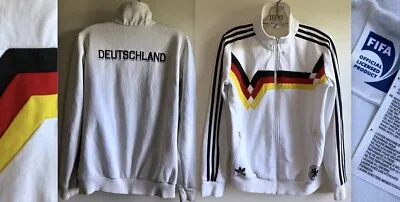 Vtg Fifa Olp 1990 Deutschland Soccer Adidas Germany White Red Yellow Black L Euc • $230.81