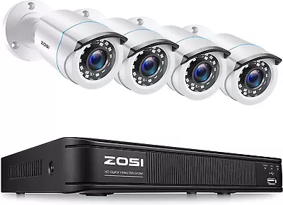 ZOSI 8CH 2MP DVR Outdoor Home CCTV 1080p HD Security Camera System Night Vision • $87.99