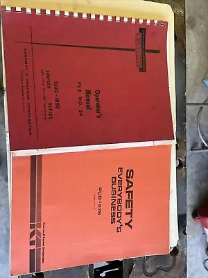 Kearney Trecker Milwaukee Mill Manuals No. 34 Pub 578 Selling Together Pre Owned • $35