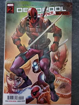 Deadpool Badder Blood Issue 2  First Print  Cover A - 19.07.23 Bag Board • £5.20