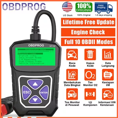 OBDPROGE MT100 Engine OBD2 Scanner Code Reader Car Diagnostic Tool I/M Readiness • $16.99