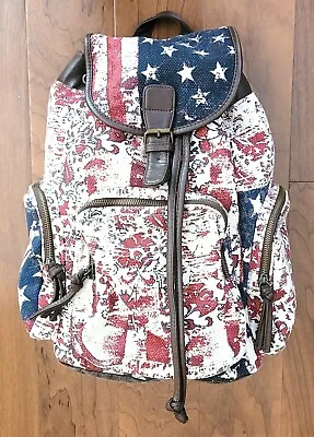 Vintage Rare Mossimo Supply Co. Patriotic Us Flag Backpack • $38