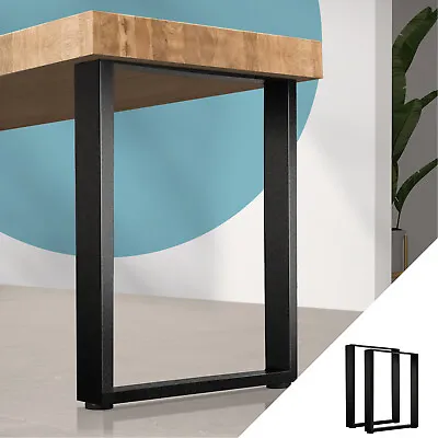 Oikiture 2X Coffee Dining Table Legs Bench Box Steel Metal Industrial 71 X 50CM • $105.90