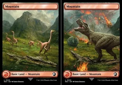MTG Mountain (0024) Double-sided Land Jurassic World Collection Lightly Played • $2.37