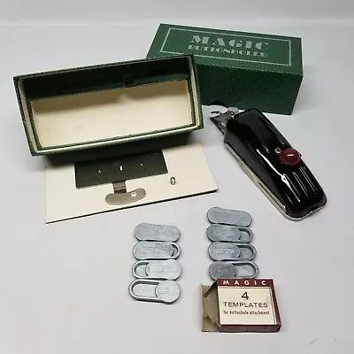 Vintage Magic Rotary Buttonholer With 8 Cams And Original Box • $19.88