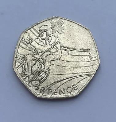 RARE | OLYMPIC CYCLING 50p | 2011 | F CONDITION • £3.05