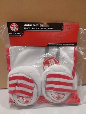 Holden Car Babies Baby Beanie And Booties Set Size OS - Commodore V8 Supercars  • $24.99