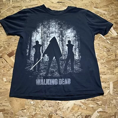 2012 Men's Lg AMC The Walking Dead Michonne & Walkers Graphic TV Show T Shirt • $16