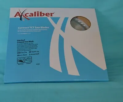 Axcaliber TCT Thin Kerf Cross-Cut Saw Blade 250mm 60 TPI  • £22.50