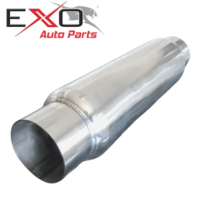 $64.99 • Buy 2 1/2  2.5  Inch Exhaust Hotdog Resonator Muffler Stainless Steel 9  Long Body