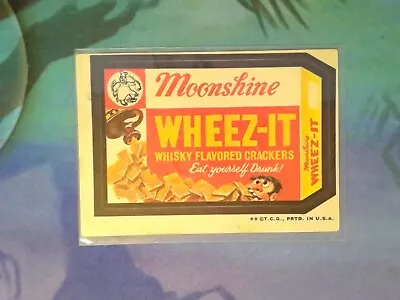 1973 Wacky Packages Series 3 Tan Backs #19 Moonshine Wheez-It NICE Tan Back LB5 • $2.33