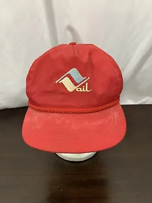 $29.99 • Buy Vtg Vail Hat Rope Snapback Cap Universal Ski Village Imperial Caps