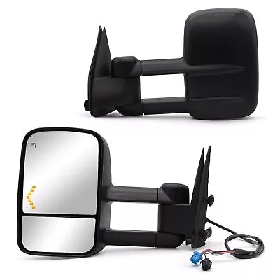 Pair Power Heated Tow Mirrors For 2003-2006 Chevy Silverado 1500/2500/3500 • $94.21