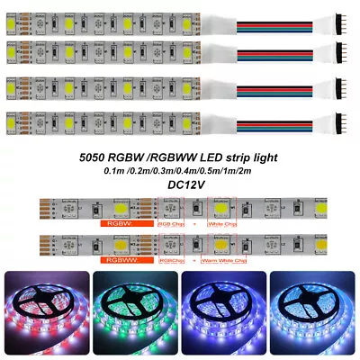 DC12V 5050 RGBW RGBWW 5pin LED Strip Light RGB+(Warm/Cool White) IP30 /IP65 Tape • $2.28