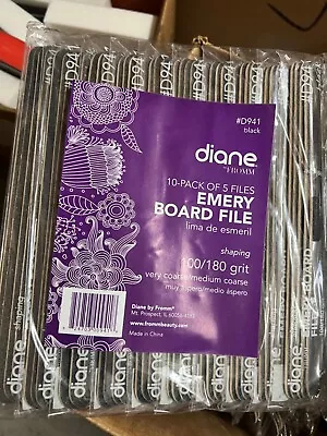 Diane Fromm Emery Board Nail File 100/180 Grit Pack Of 50 • $18
