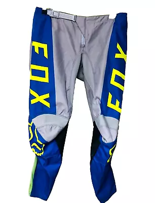 Fox Racing Pants Men's 30 X 27.5  Off Road Motocross Dirt Bike Blue Gray 17274 • $34.77