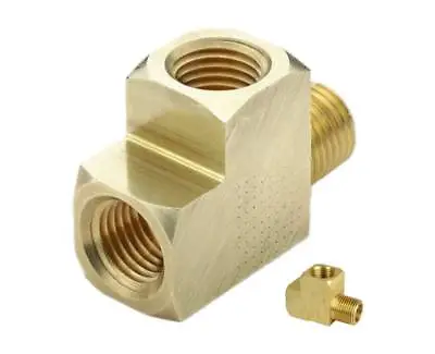 1/4  NPT Brass Street Tee 1/4  NPT Male To 1/4  Female NPT Extruded Valve Bags • $12.20