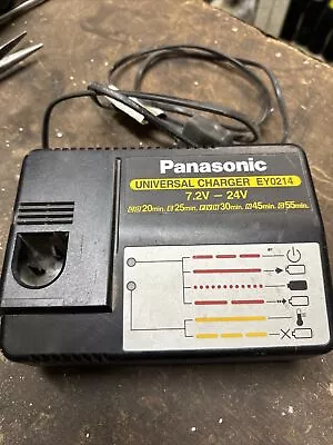 Panasonic EY0214 Universal Battery Charger 240v Mains- For 7.2v To 24v Batteries • £35