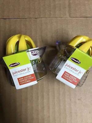 Lot Of 2 Chef'n Juicester Jr. Mini 2 In 1 Citrus Juicer New • $12.95