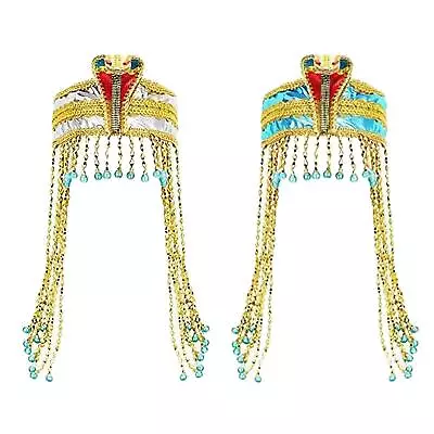 Egyptian Headdress Egyptian Costume Accessories Novel Pearl Tassel Headband • £10.09