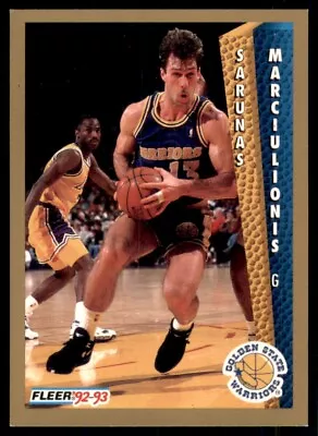 1992-93 Fleer Sarunas Marciulionis Golden State Warriors #76 • $1