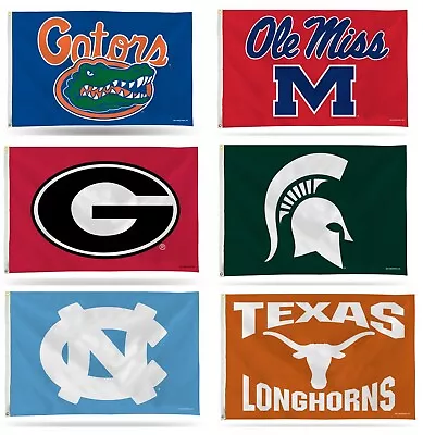 College Banner Flag - NCAA  Outdoor Flag Single Sided - 3' X 5' - PICK YOUR TEAM • $27