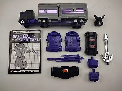 Transformers G1 Motormaster (Complete) Menasor Transforming Robot 1986 Hasbro • $149.99