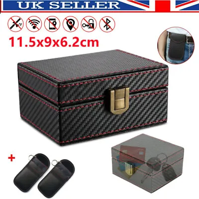 Faraday Box Keyless Car Key Signal Blocker Anti Thief Safe RFID Blocking +2x Bag • £13.29