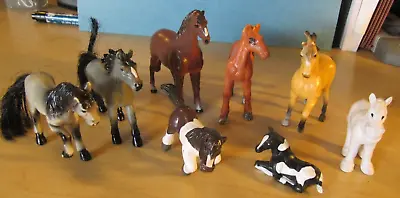 Eight Miniature Horse Figurines One - Three Inches Tall Blue Box Jasman Disney • $14.99