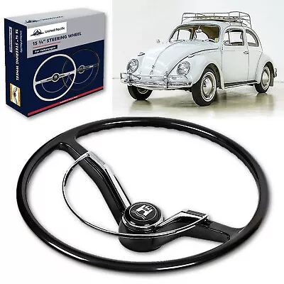 15-3/4  62-71 Volkswagen Beetle Karman Ghia Type 3 Black Chrome Steering Wheel  • $199.95