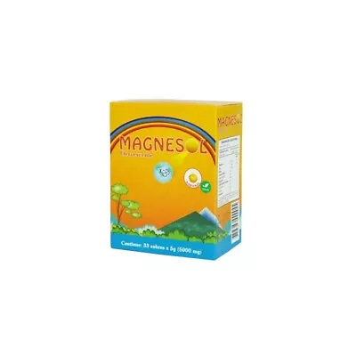 Magnesol Orange From Peru Magnesium 5 Gr Chloride With Zinc Oxide Powder Box 33 • $24.99