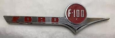 Vtg 1956 Ford F100 FOMOCO Right Side Chrome Hood Emblem RH 16720 A OEM #2 • $45